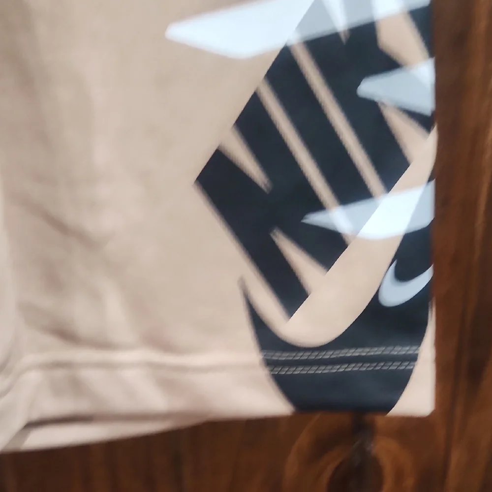 Nike Black and Tan Short Sleeve Tee with Bold Swoosh - Picture 7 of 7
